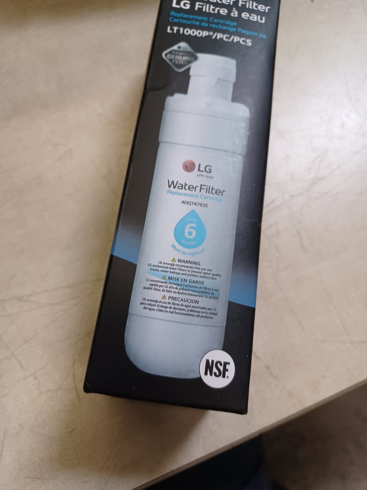 LG Water LT1000P PC/PCS Genuine Filter NSF