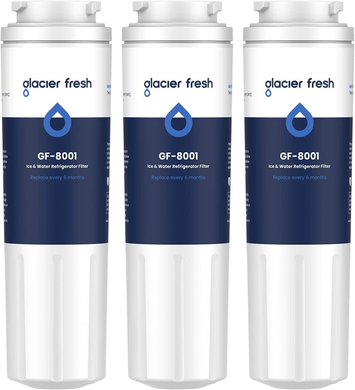 1 2 3 4 Pack EDR4RXD1 UKF8001 Refrigerator Water Filter Whirlpool Maytag Puricle