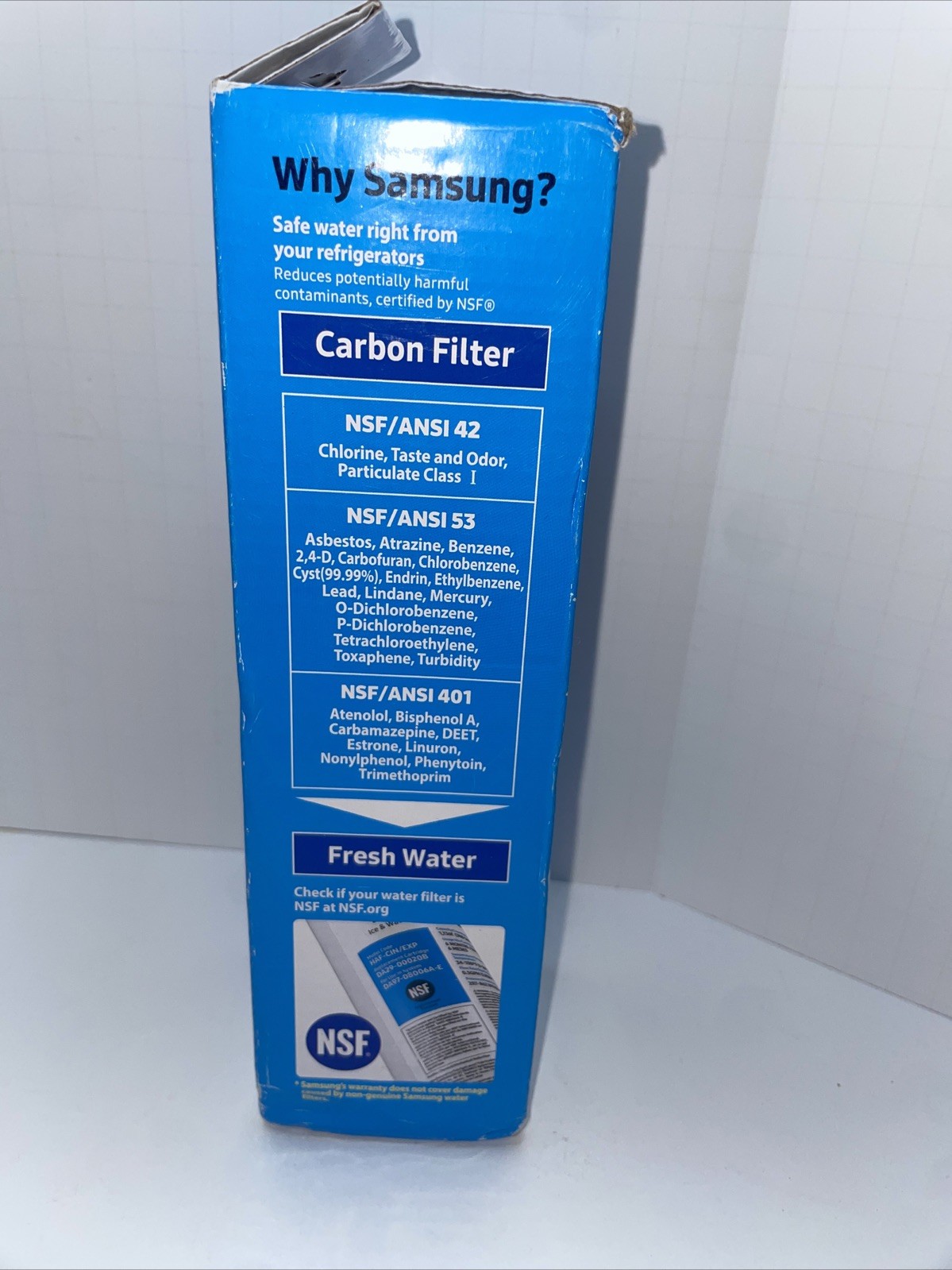 Samsung Genuine Filter For Refrigerator Water & Ice, DA29-00020B, HAF-CIN/EXP