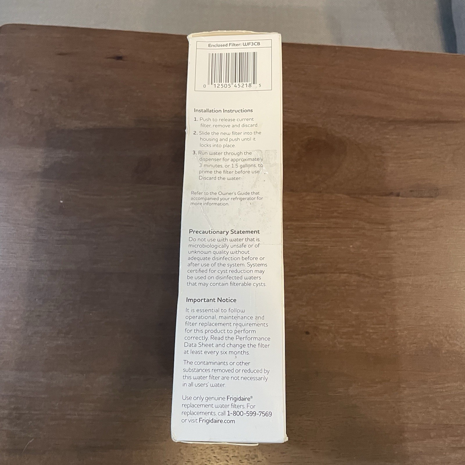 Frigidaire WF3CB Water Filter for Frigidaire Refrigerator – White SET of 2