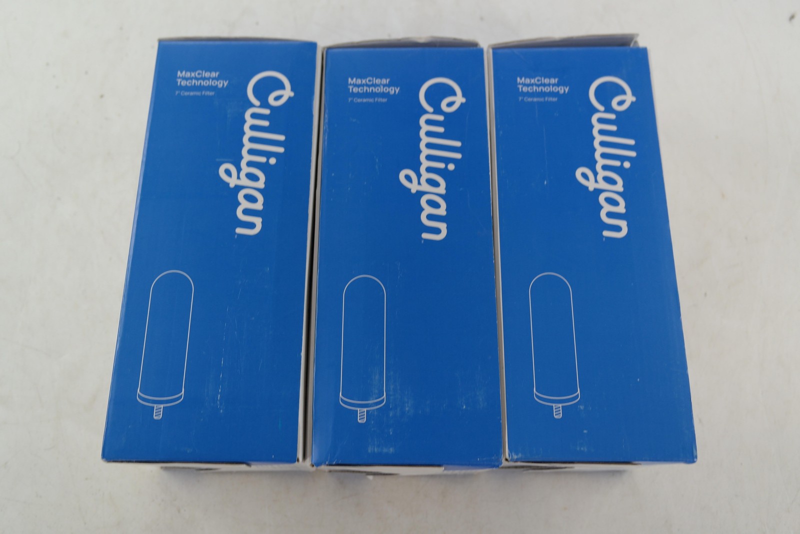 Culligan MaxClear 7in Ceramic Drinking Water Filter 3 Pack White Lead PFAS