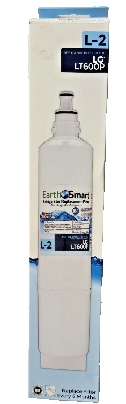 EarthSmart L-2 Refrigerator Replacement Filter For LG LT600P