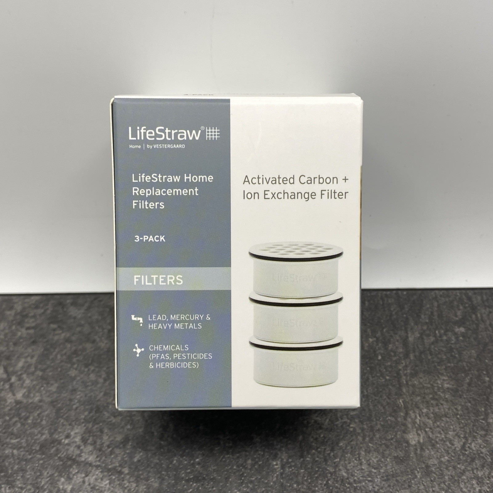 LifeStraw 3 Pack Home Replacement Filters Activated Carbon + Ion Exchange Filter