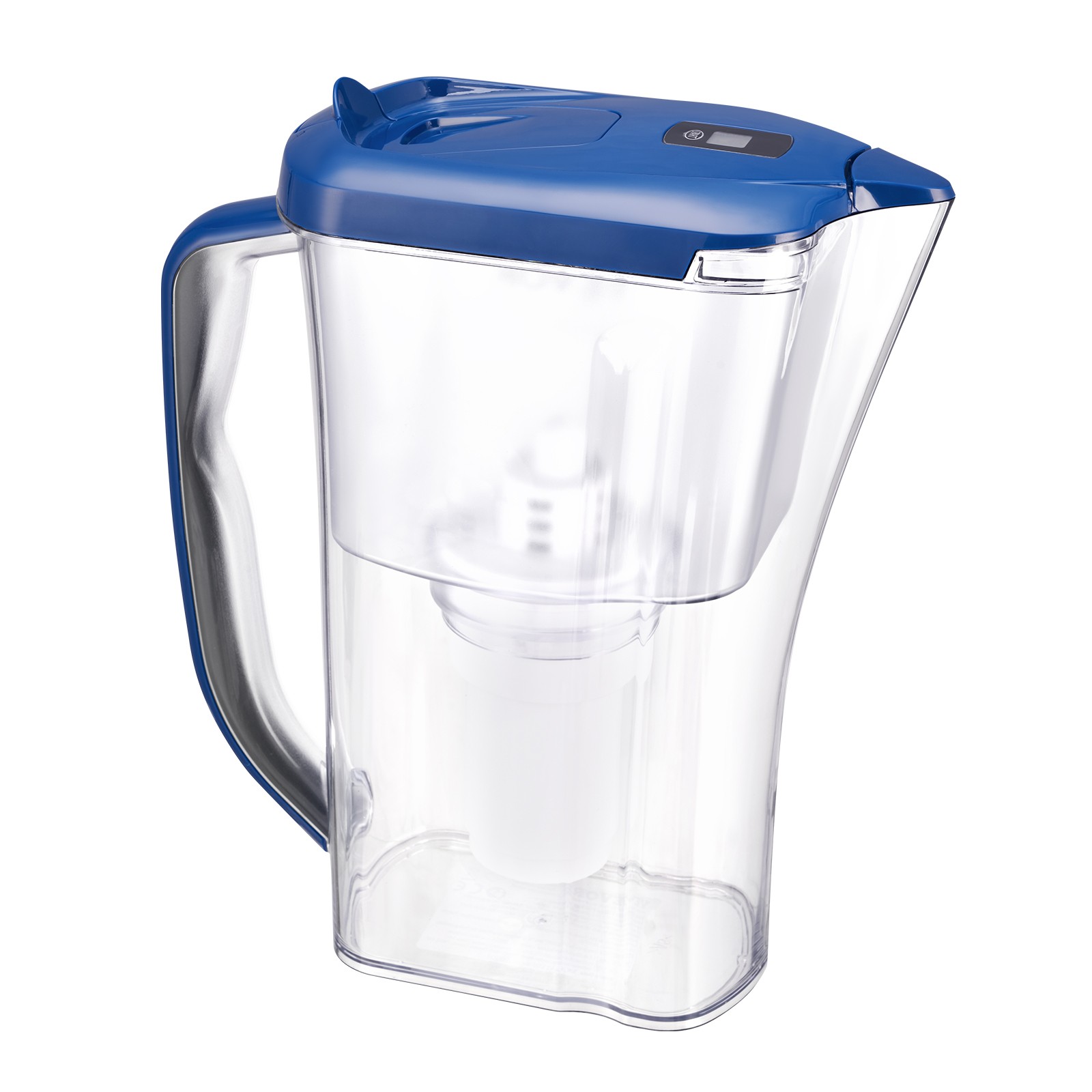 9-Cup Water Filter Pitcher w/5-Stage Filtration, 40 Gal Cap, BPA-Free, Blue