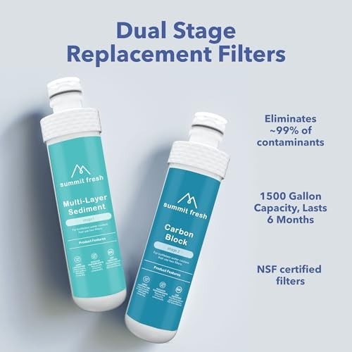 Replacement Water Filter Set for Avalon Bottleless Coolers – NSF Certified, 1500