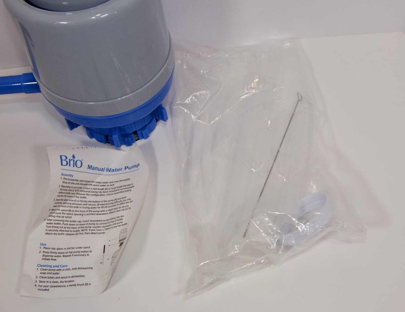 BRIO PU100 Manual Drinking Water Pump Universal Fit for 3&5 Gallon Bottles