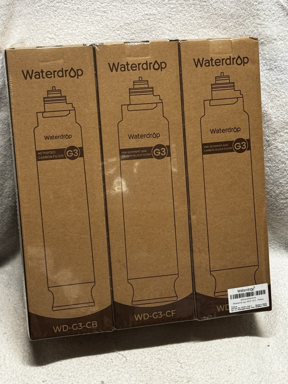 Waterdrop G3 Replacement Filter 1-Year Combo, (2) WD-G3-CF And (1) WD-G3-CB ***