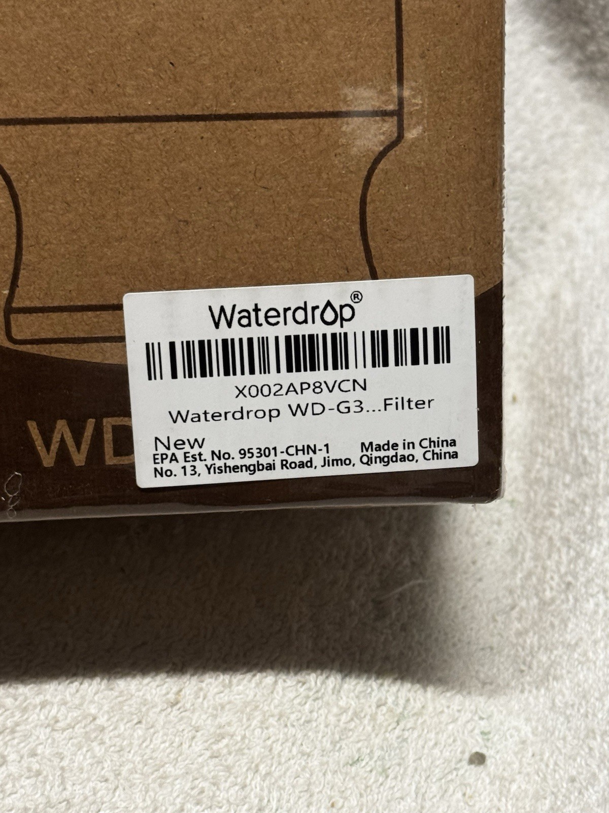 Waterdrop G3 Replacement Filter 1-Year Combo, (2) WD-G3-CF And (1) WD-G3-CB ***