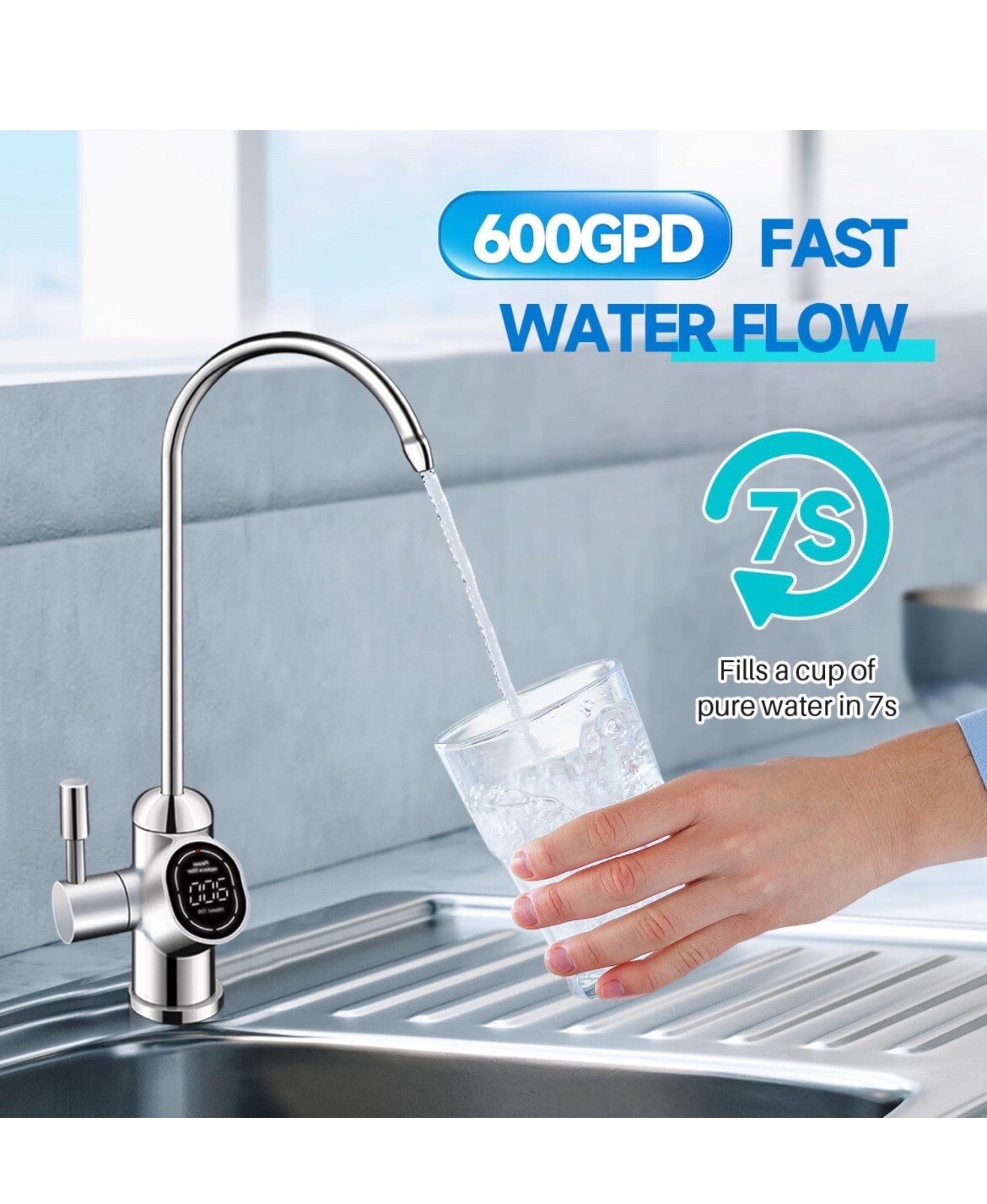 PUREPLUS Reverse Osmosis Water Filtration System – Tankless 600