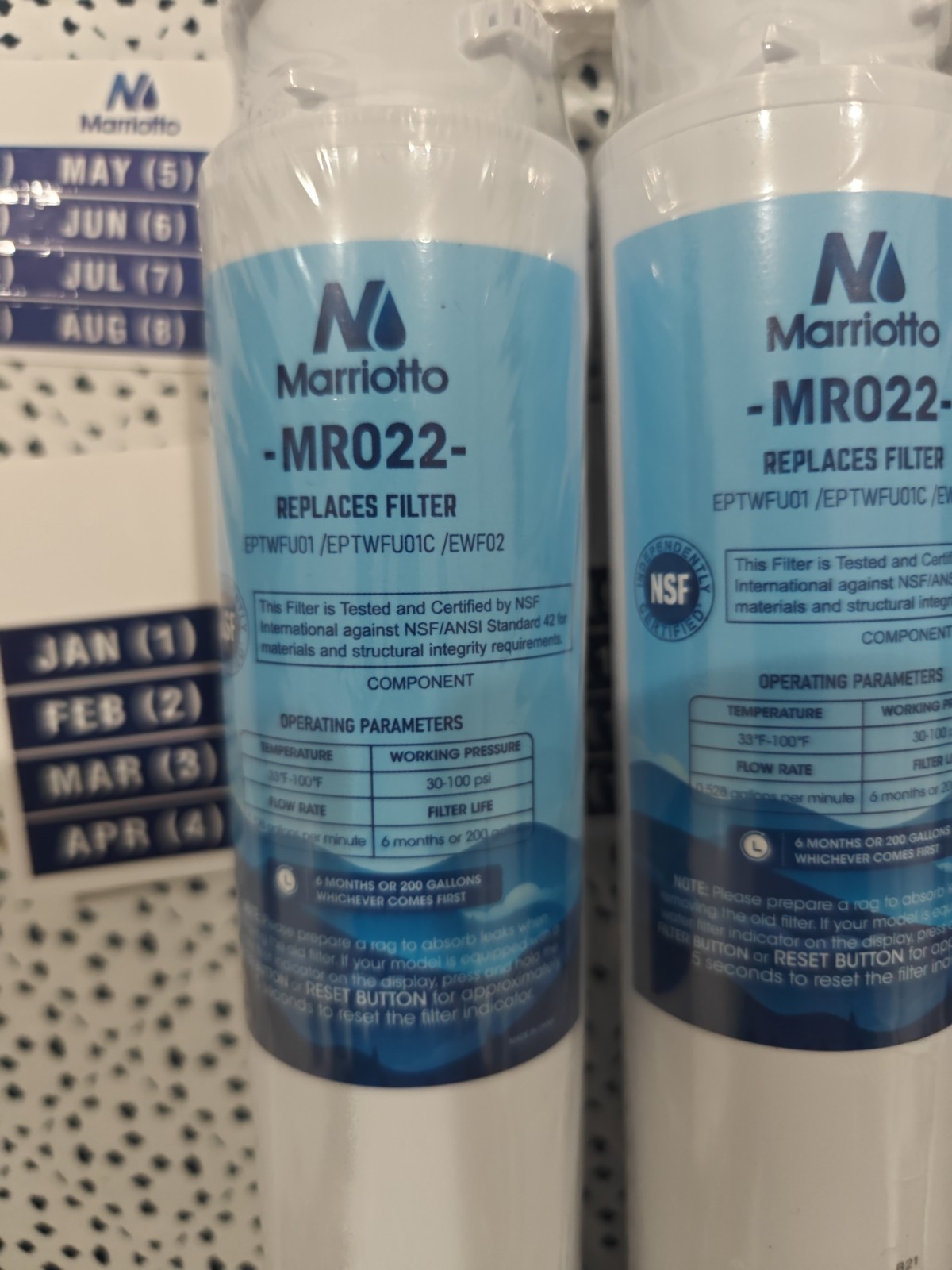 Marriotto MR022 Replacement Water Filter with Air Filter 3 Pack And Mr24 Filters