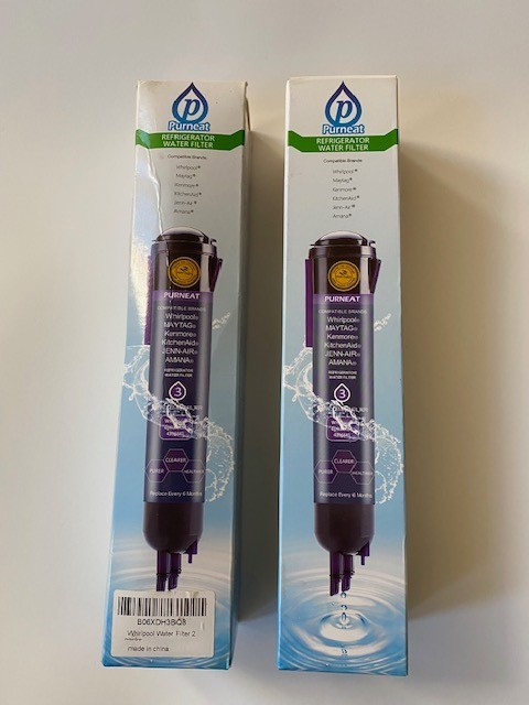 2 Pack – Refrigerator Water Replacement Filters EDR3RXD1 4396841 4396710, SEALED