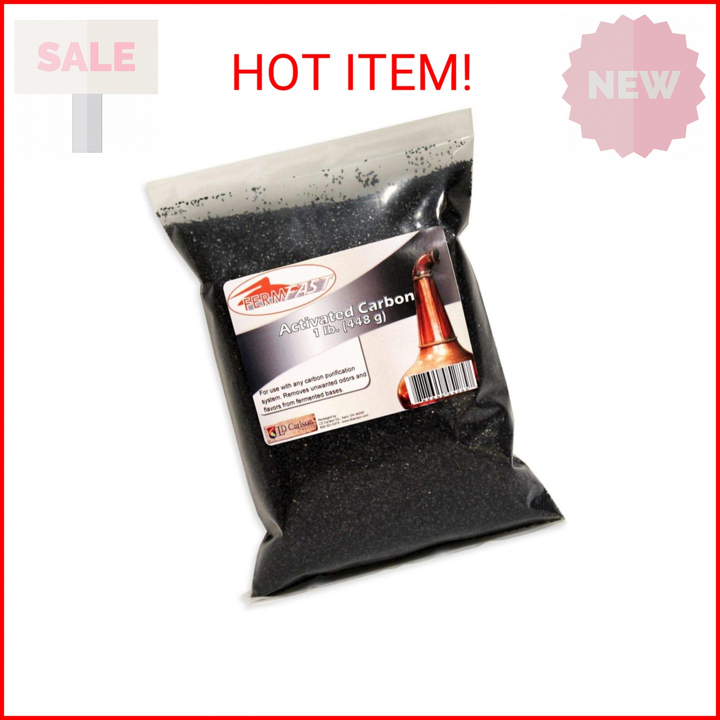 Dry Activated Carbon 1 Lb Fermfast for Use with Carbon Purification Systems
