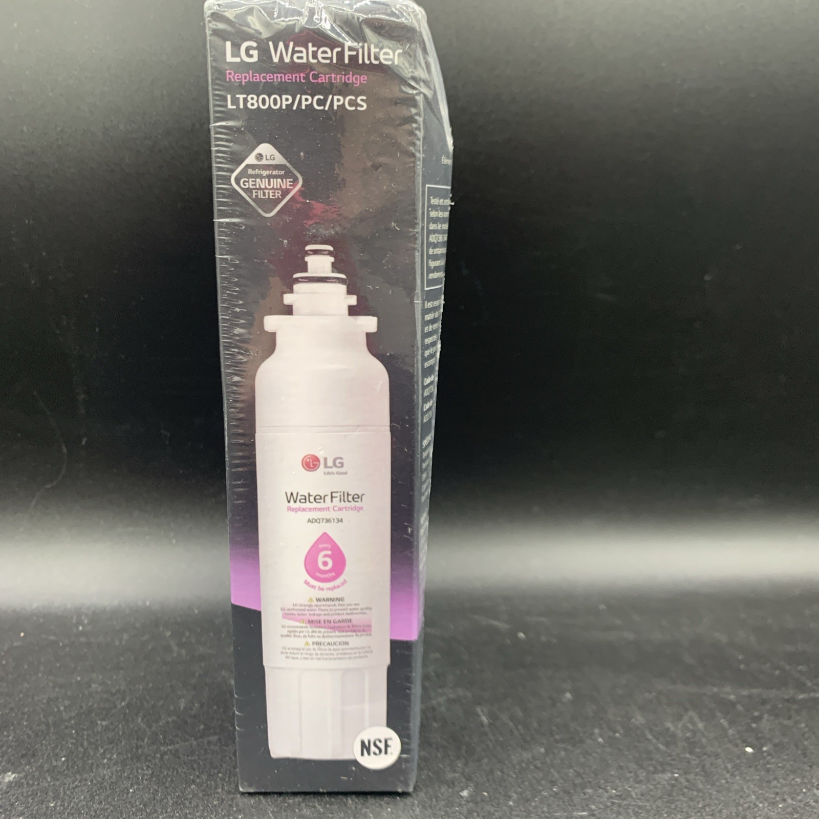 SEALED – LT800P Fit LG LT800P Black Replacement Refrigerator Water Filter