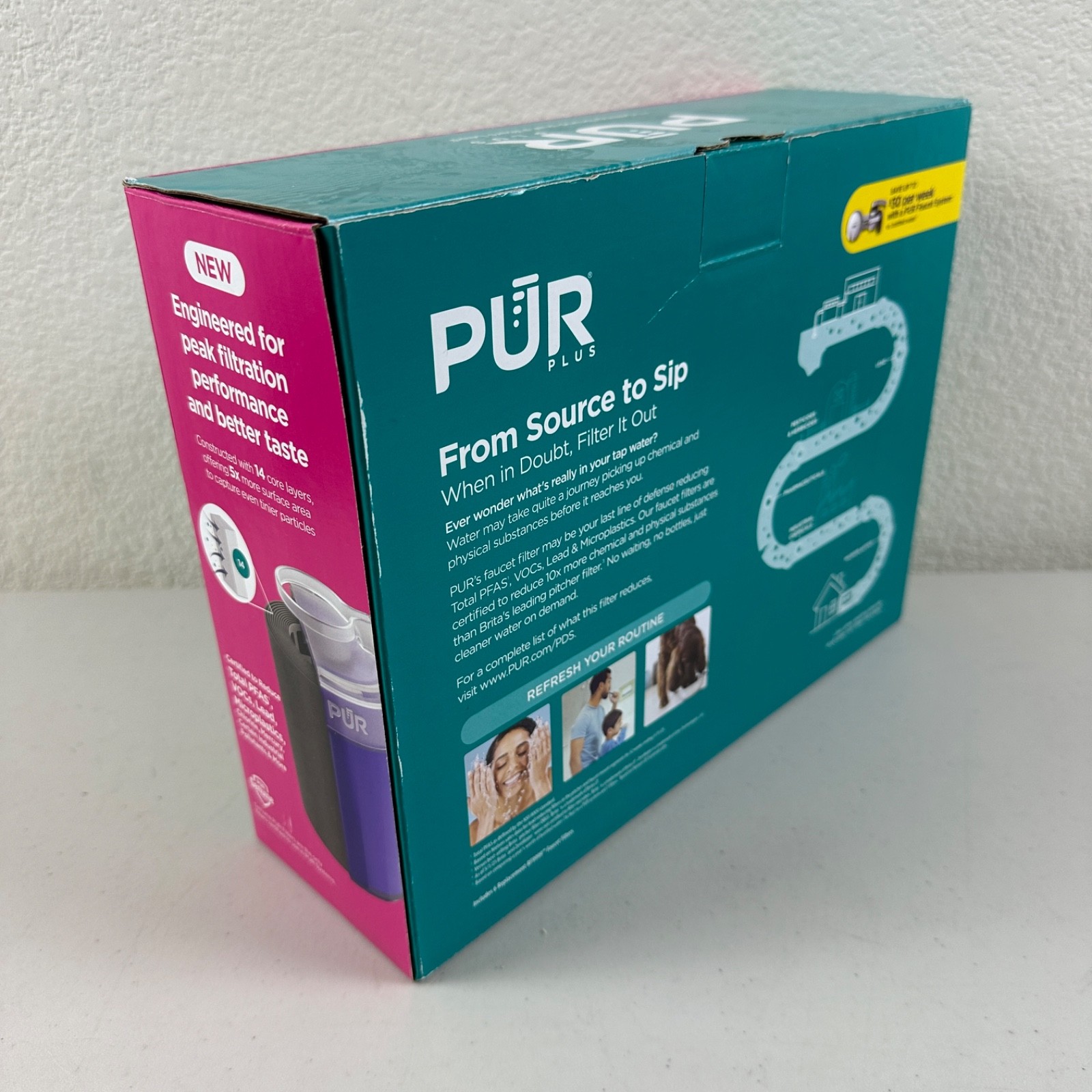 6 PACK PUR PLUS Mineral Core Faucet Mount Water Filter Replacement RF-9999