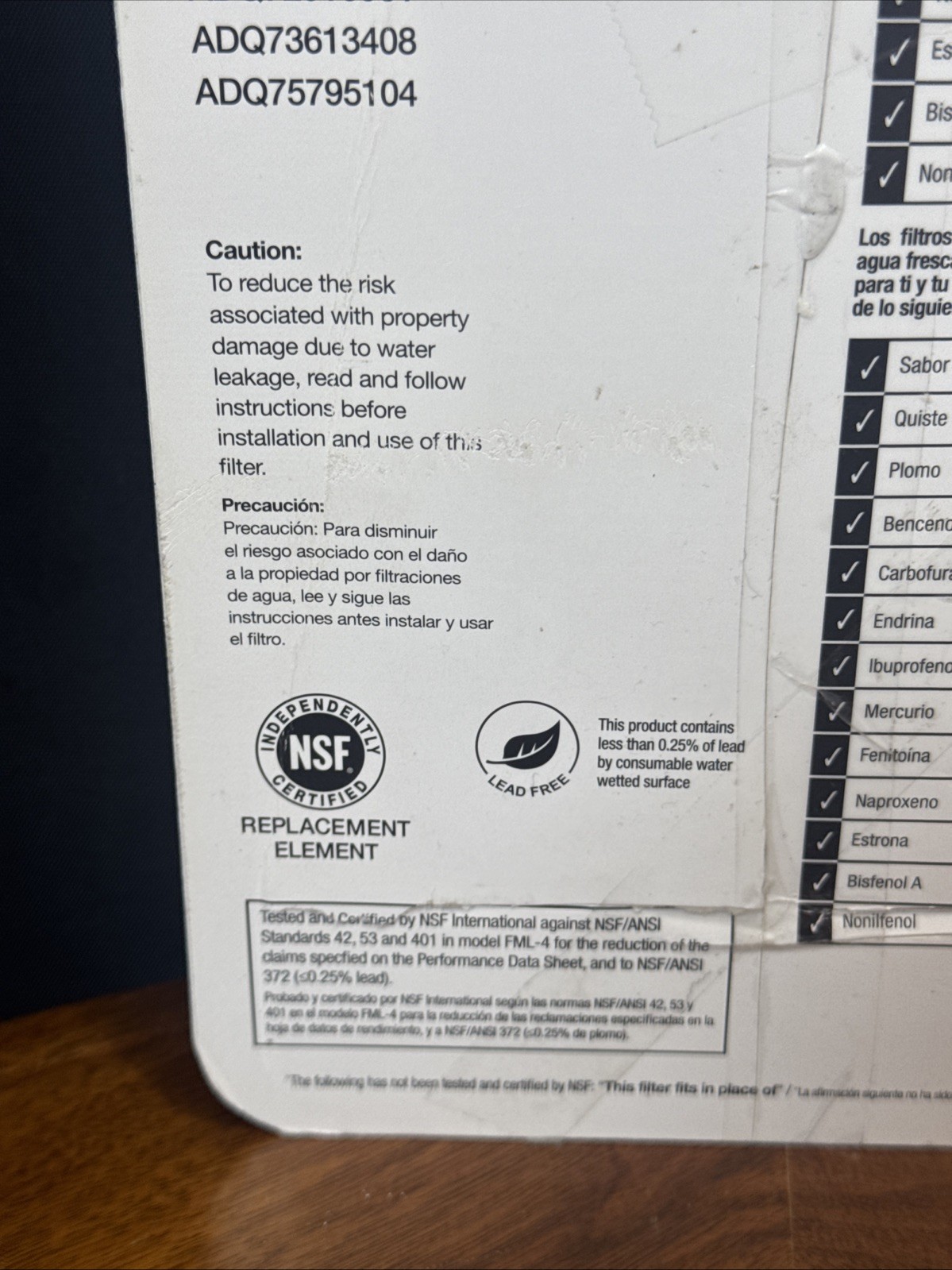 (2-Pk) HDX Refrigerator Water Filter Replacement For LG LT800P FML-4