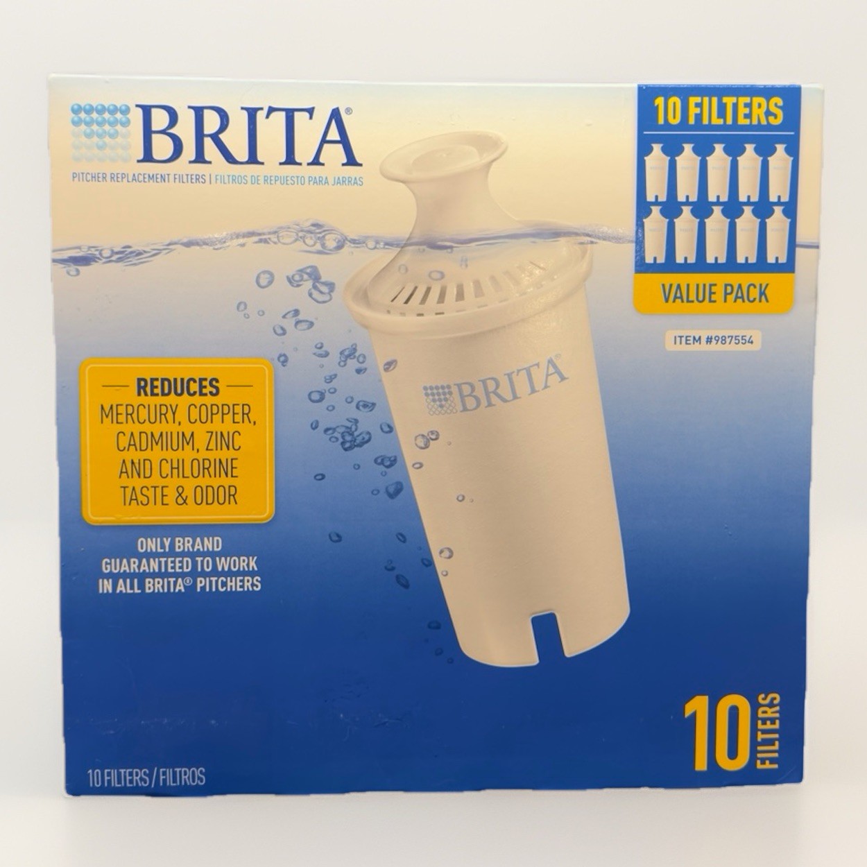 Brita Pitcher 987554 Replacement Filters – 10 Pack – New Sealed