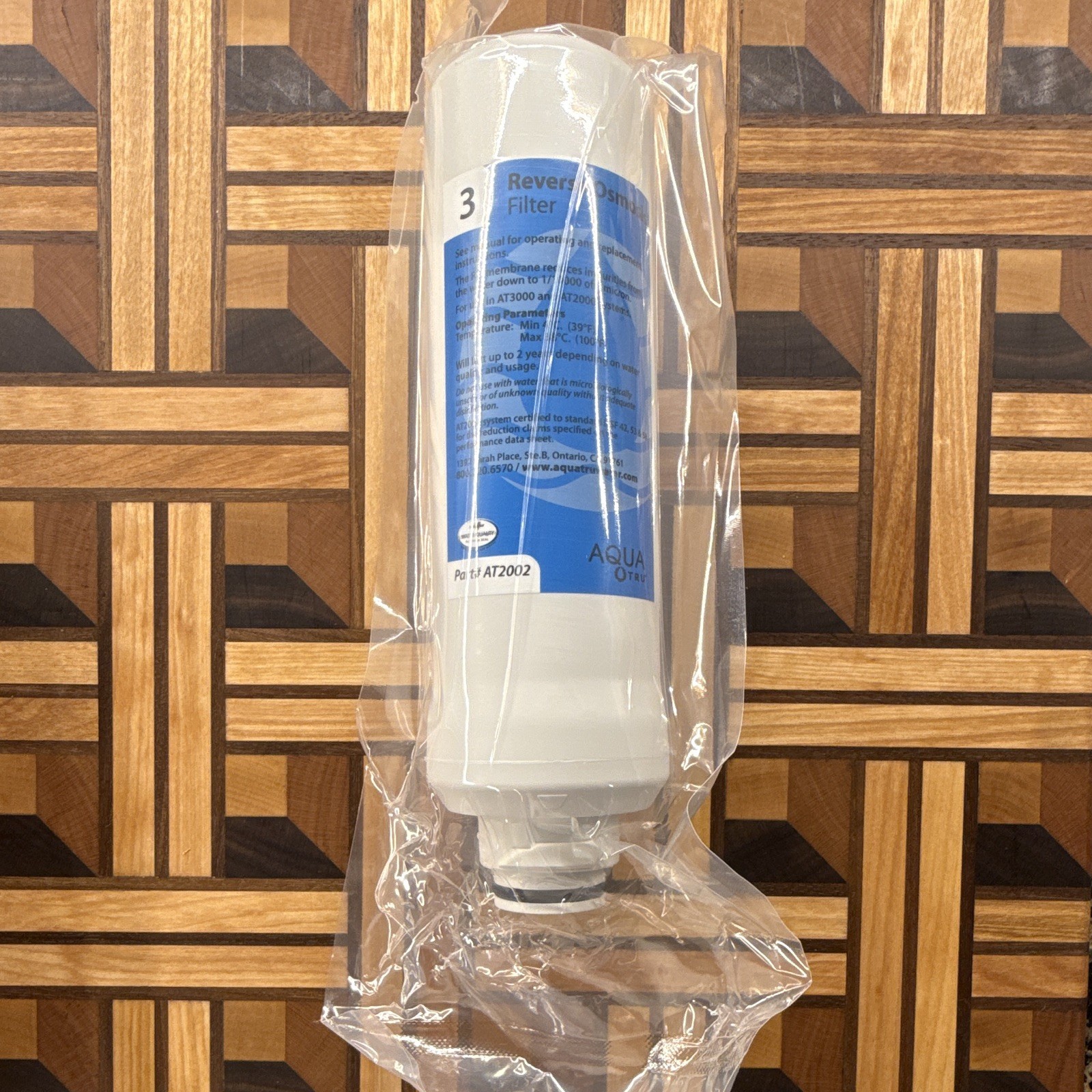 Aqua Optima AT2002 Reverse Osmosis Water Filter Cartridge 1200L Chlorine