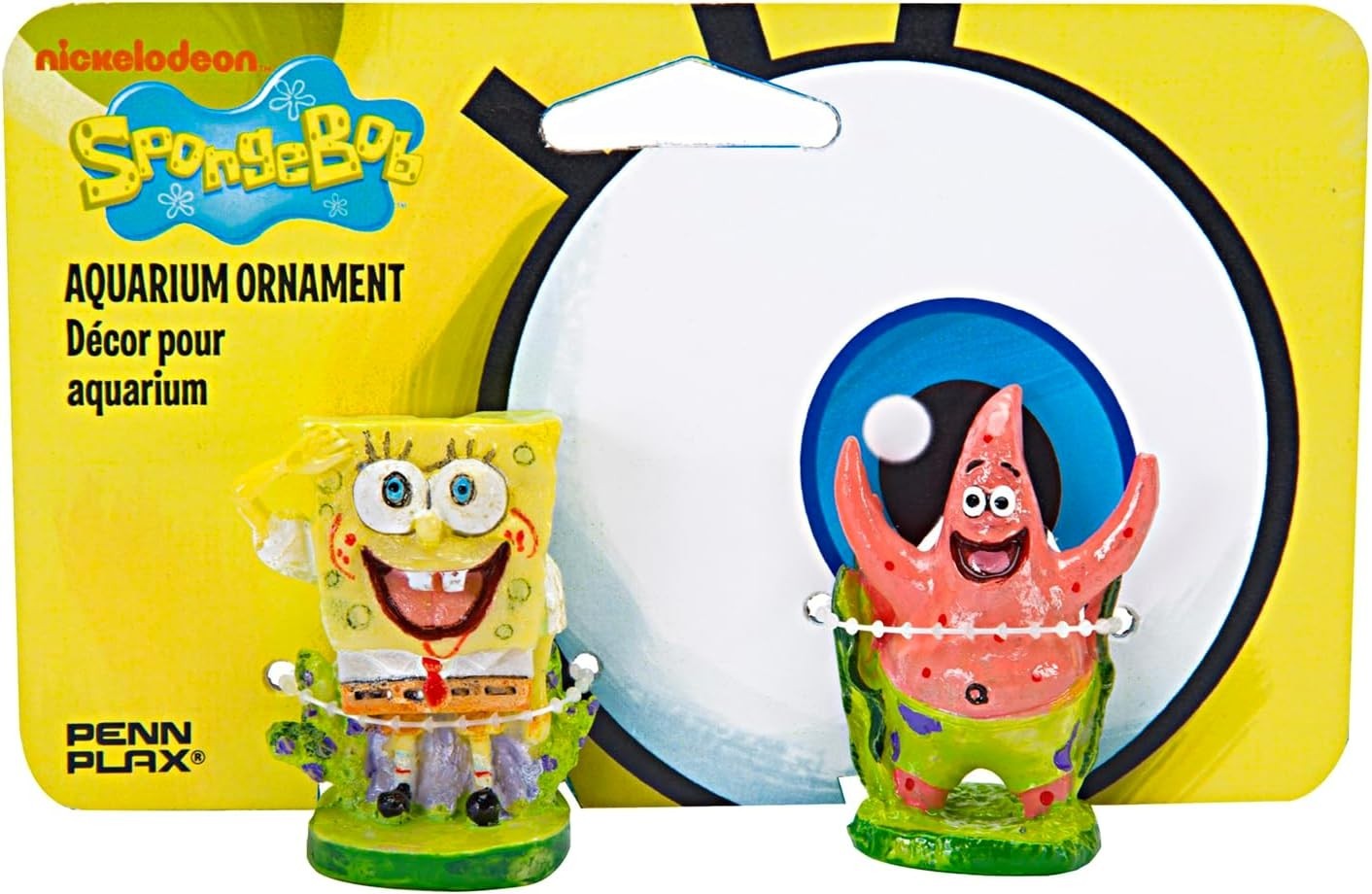 Multi-Color Spongebob & Patrick Aquarium Filter Accessory – Safe Resin Design
