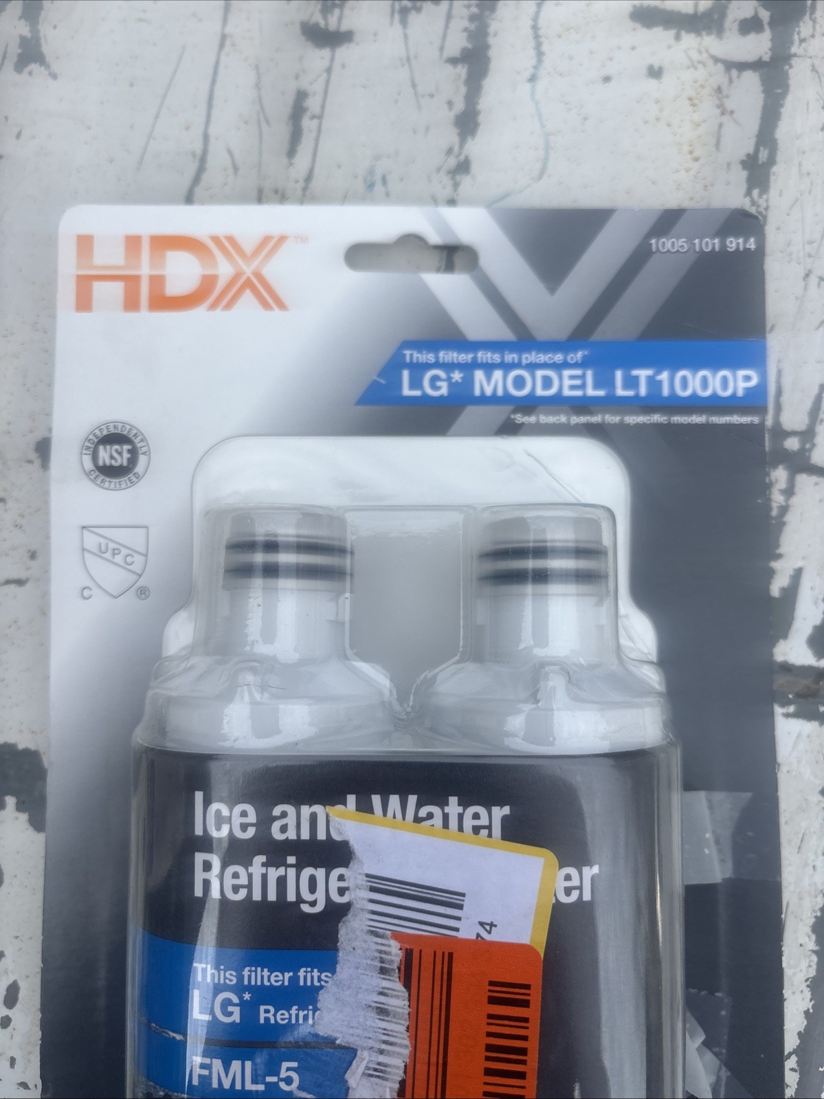 2-Pack HDX FML-5 Refrigerator Water Filters Replacement for LG LT 1000P