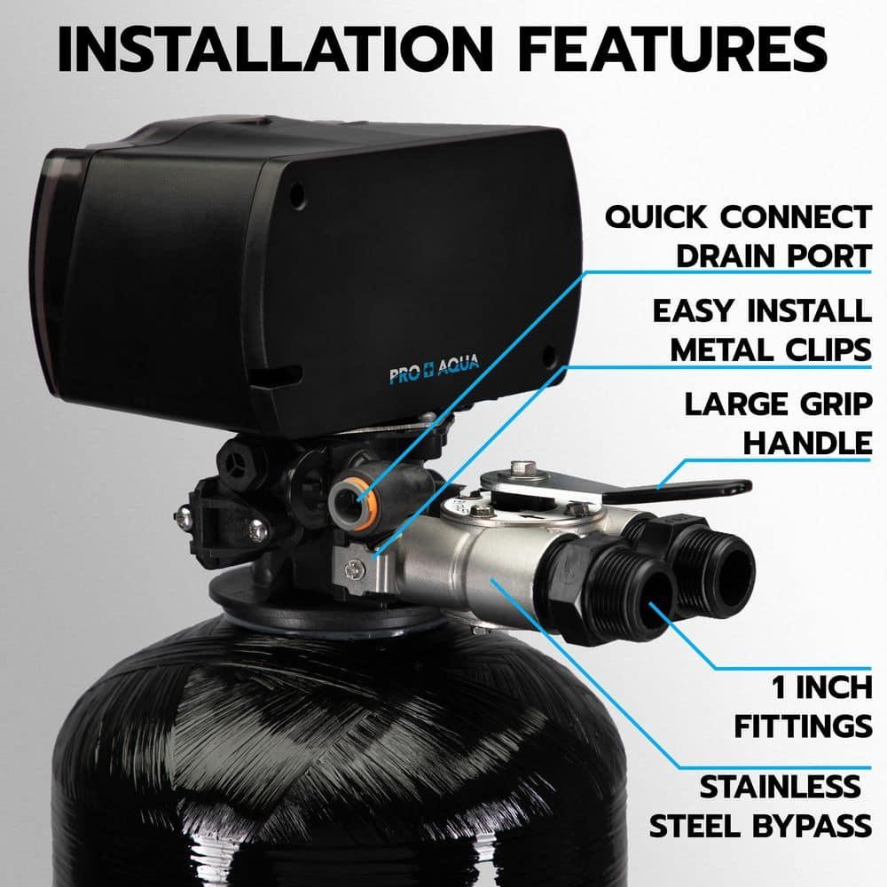 PRO+AQUA Whole House Water Filtration System Reduces Iron, Sulfur, Manganese