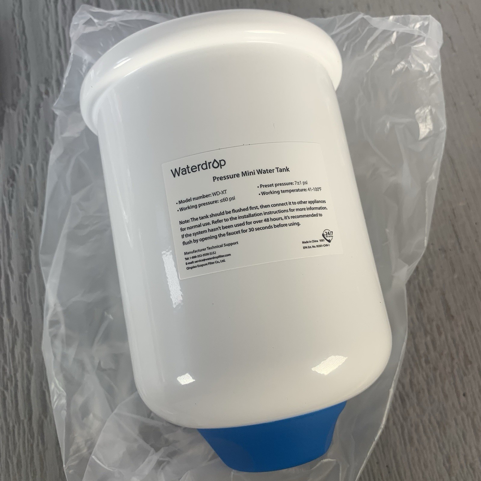 Waterdrop WD-XT RO Pressure Tank for All WD-X-series Reverse Osmosis System