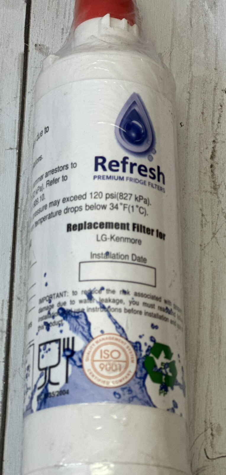 Refresh Refrigerator Water Filter Replacement R-9990 LG Kenmore model-R-9990-S