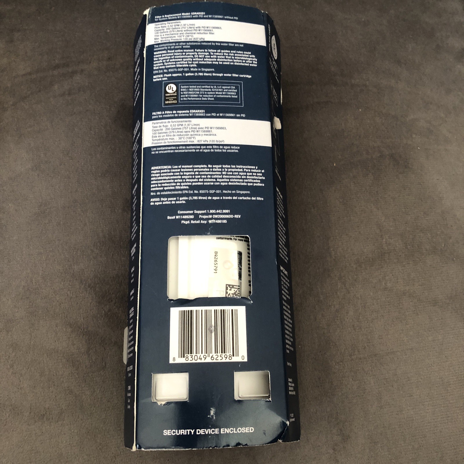 Everydrop by Whirlpool EDRARXD1 Refrigerator Water Filter A – Genuine,New