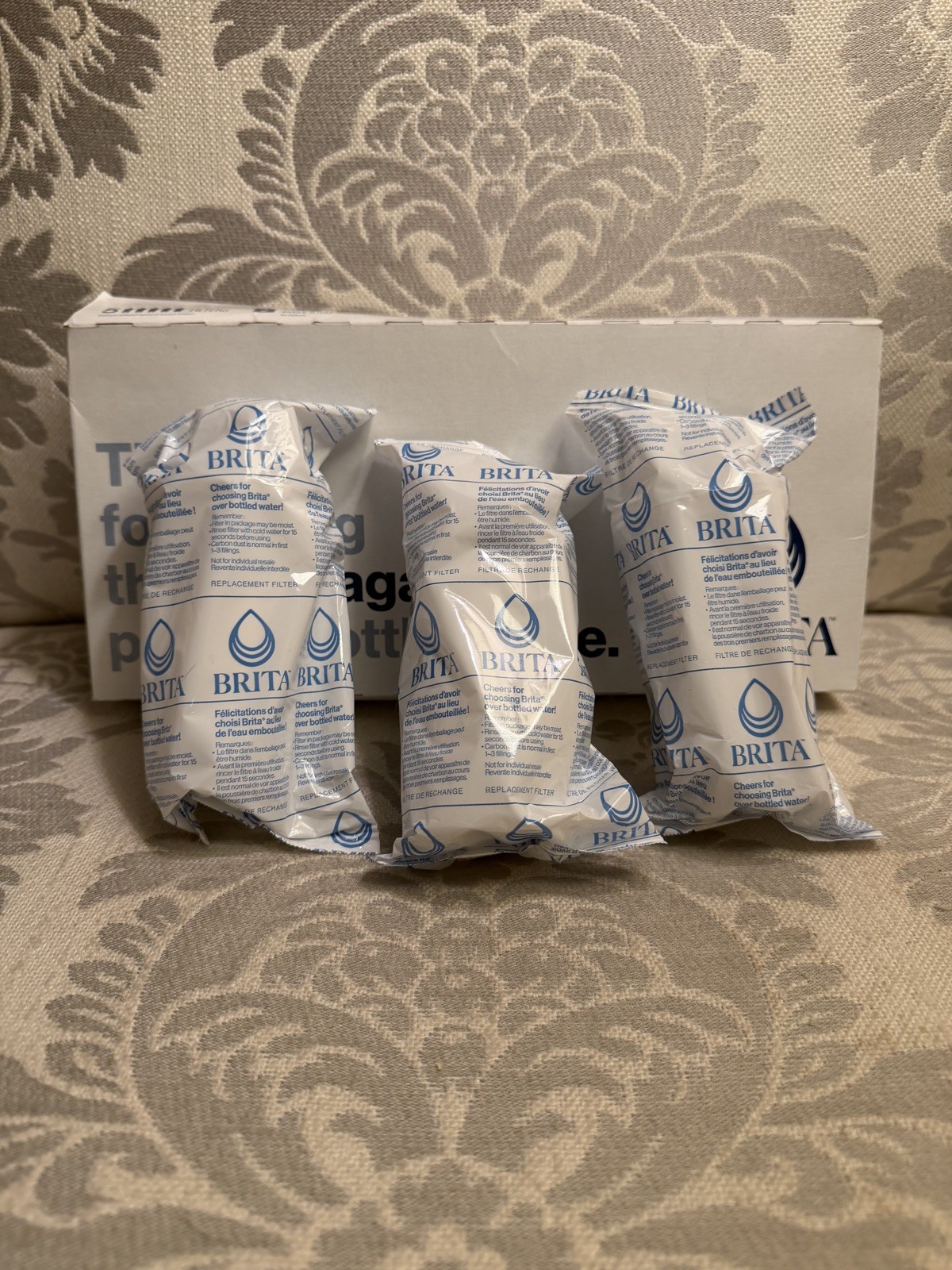 Genuine Brita Standard Replacement Water Filters 8 Pack Pitcher Open Box