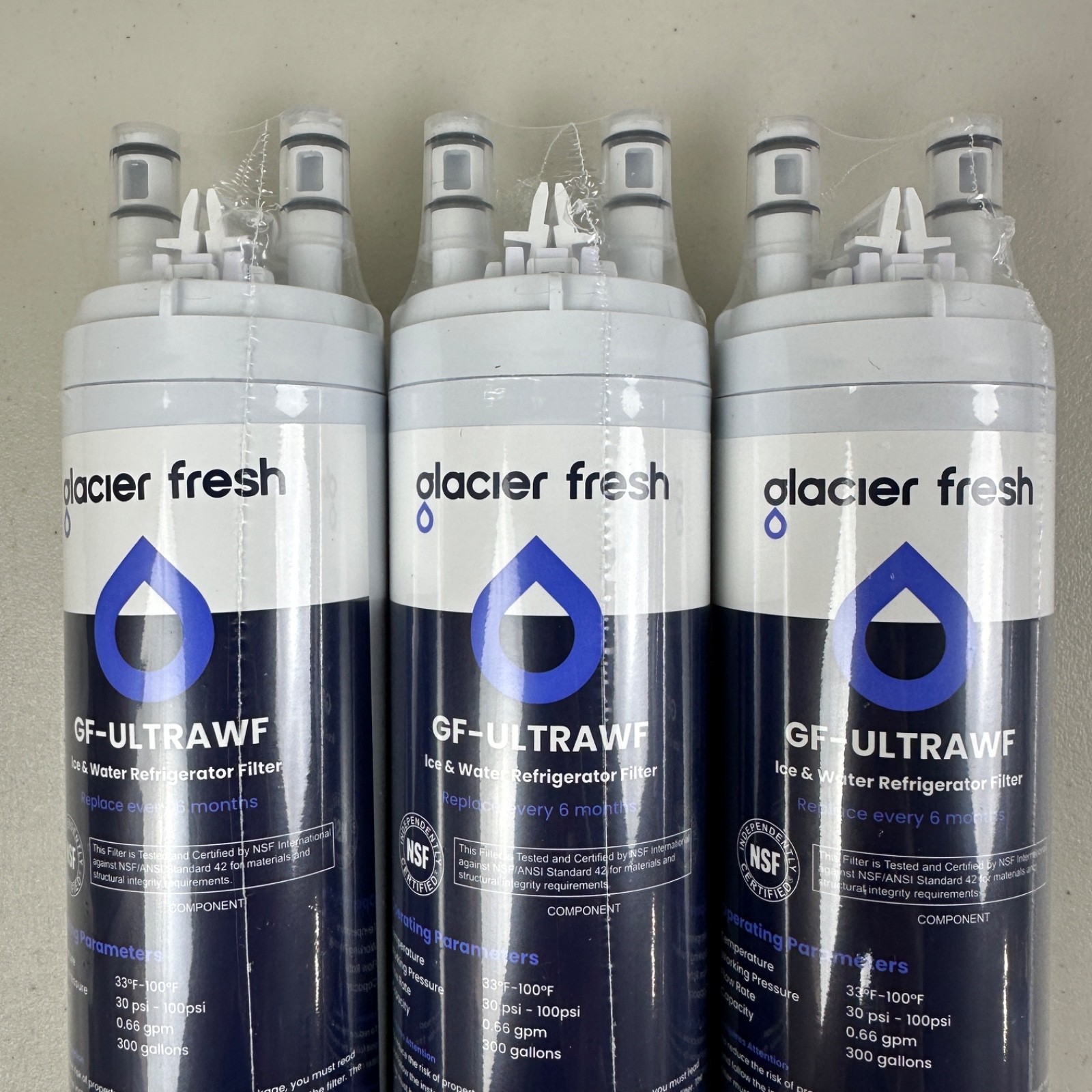 3 PACK GLACIER FRESH Frigidaire ULTRAWF Pure Source Ultra Kenmore Water Filter