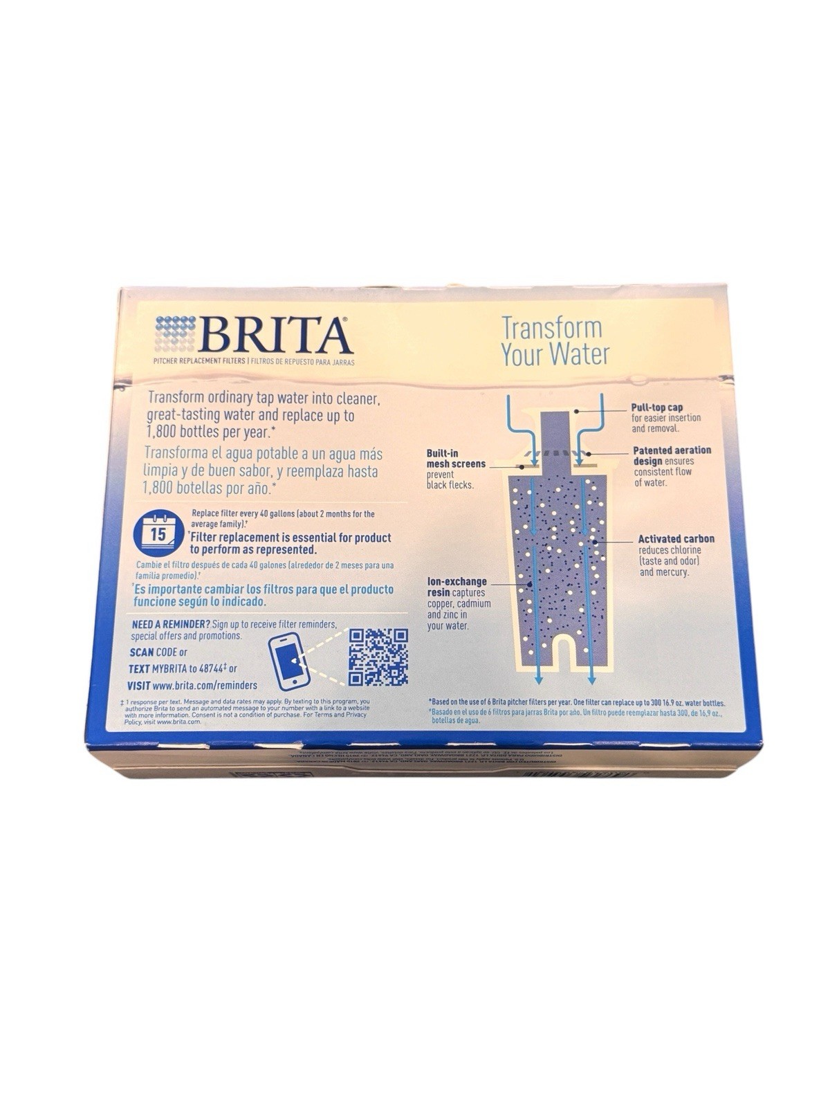 Brita 987554 Pitcher Replacement Filters – 3 Pack New Open Box