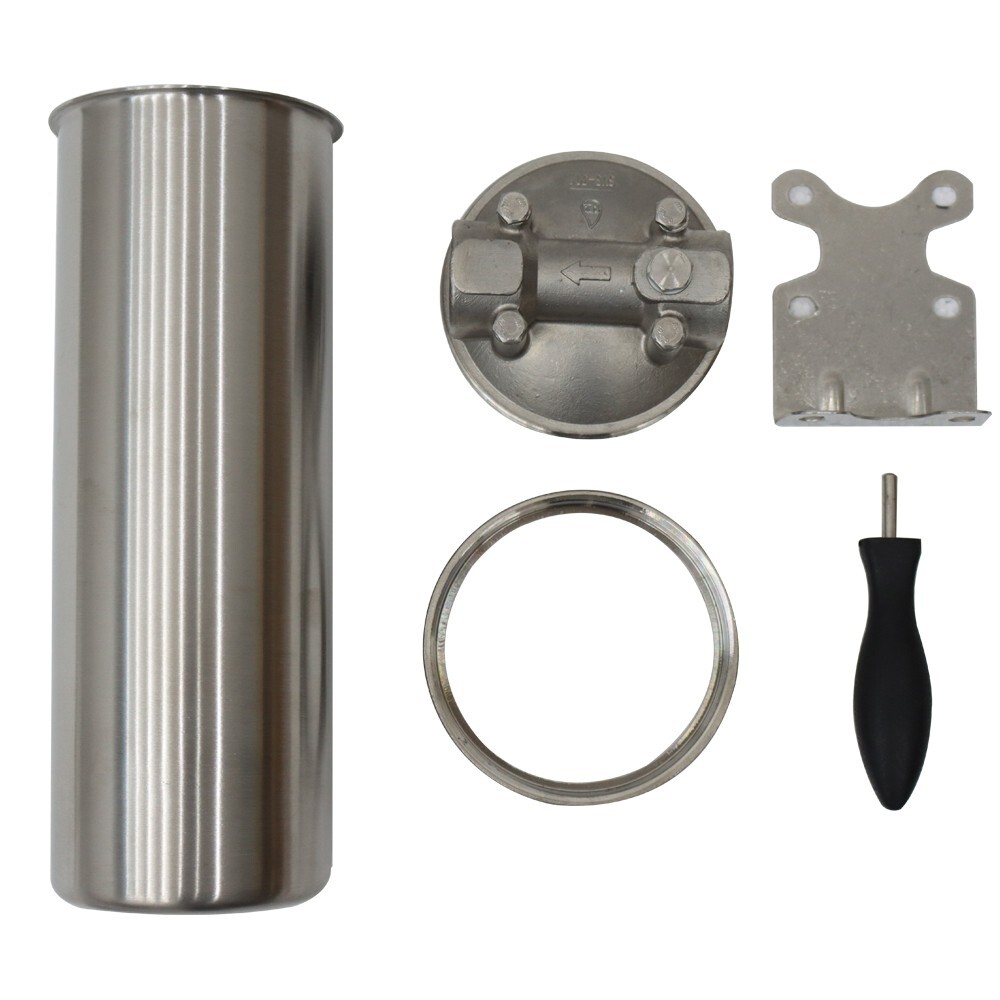 Stainless Water Filter Housing 10″ L cartridges 3/4in NPT Kit Shell for Rust