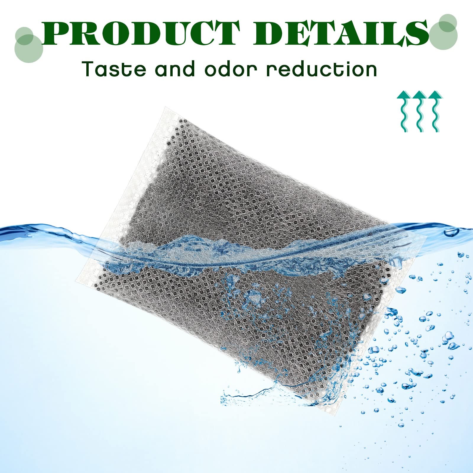 50 Pcs Activated Charcoal Distiller Water Filters, Coconut Shell Replacement …