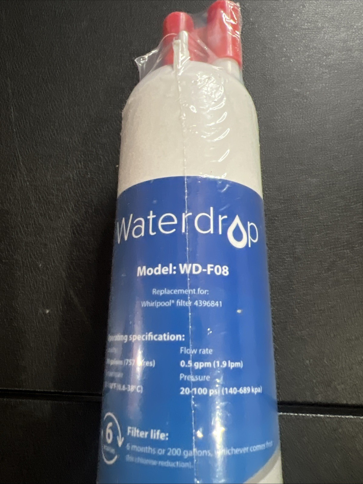 Waterdrop WD-F08 Refrigerator Water Filter, Fits Kenmore® 46-9083, 46-90309