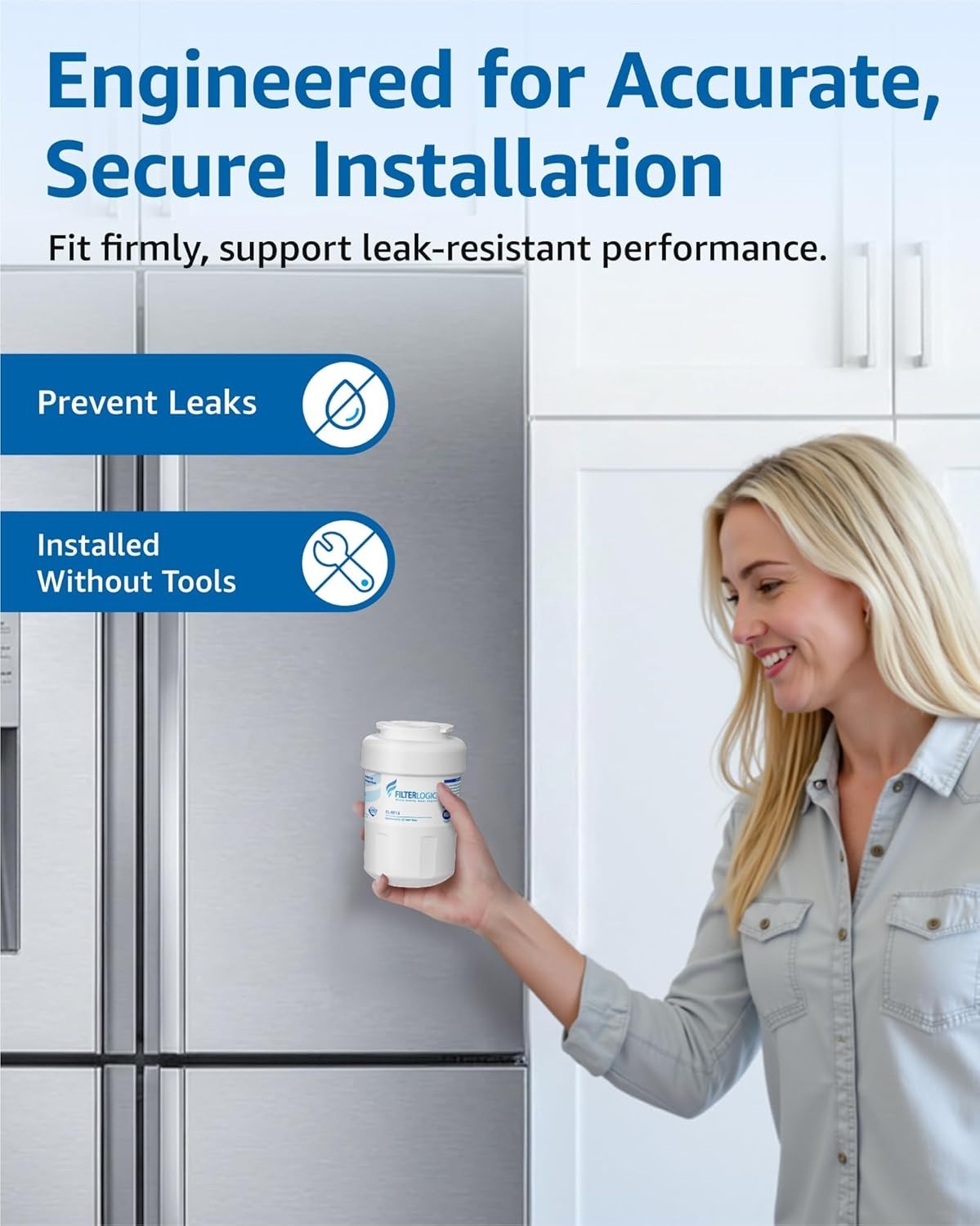 FL-RF13 Refrigeration Water Filter – Reduces Chlorine & Impurities, 300 Gallons