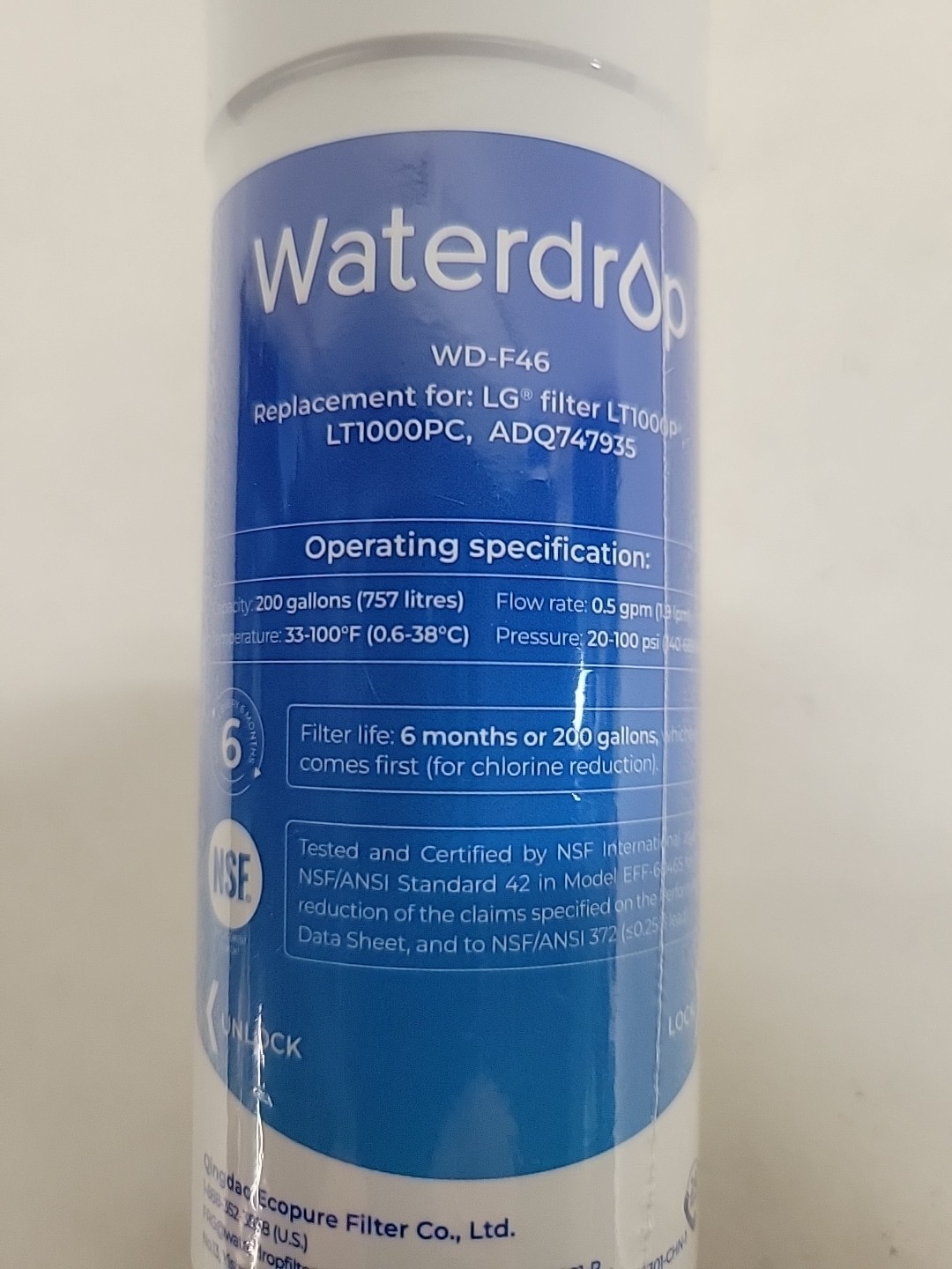 Waterdrop WD-F46 New, Sealed