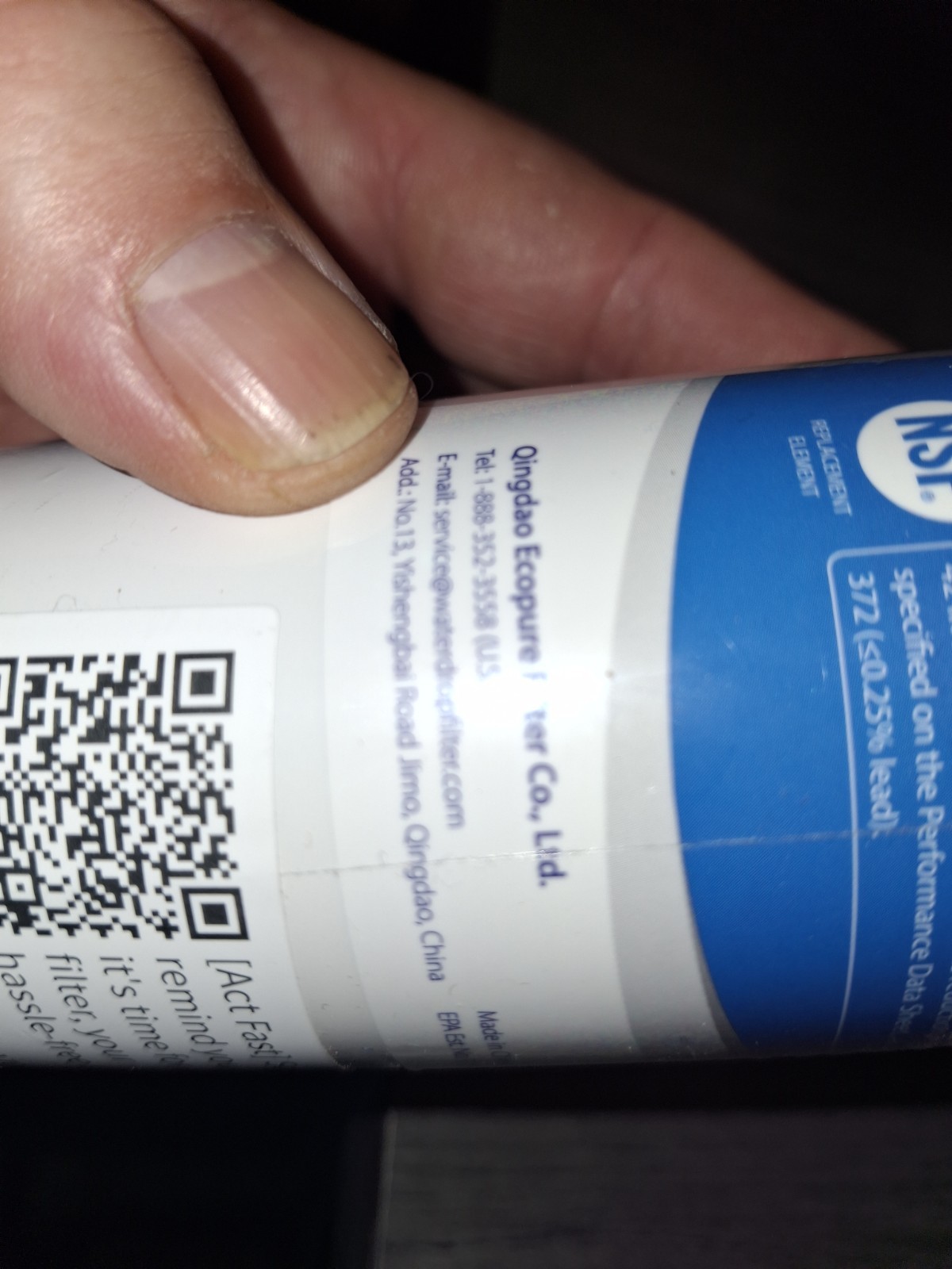 Waterdrop WD-F08 Refrigerator Water Filter, Fits Kenmore® 46-9083, 46-90309