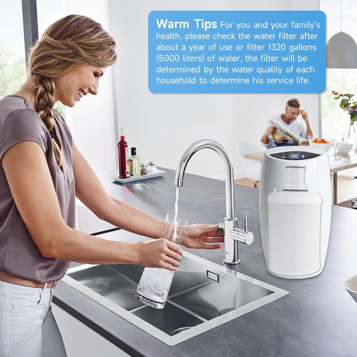 For Amway eSpring Water Purifier Replacement Filter UV Technology 100186
