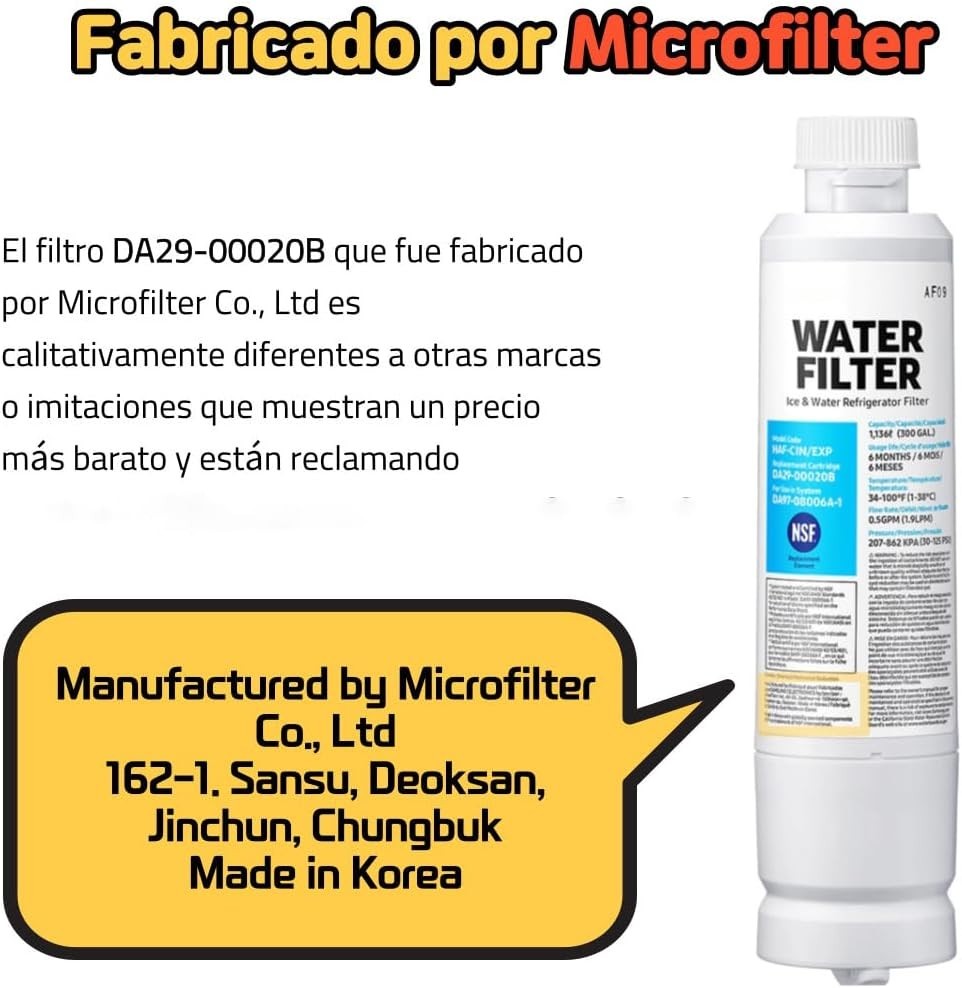 Crystal-Clear Water Filter Replacement, 99% Reduction