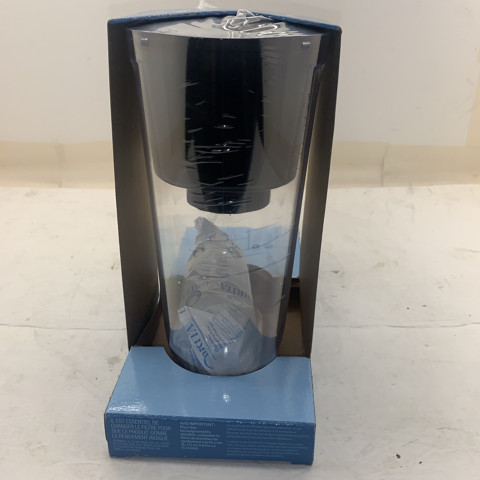 Brita Elite 6 Cup Water Filter Pitcher With 1 Brita Elite Filter In Black/Clear