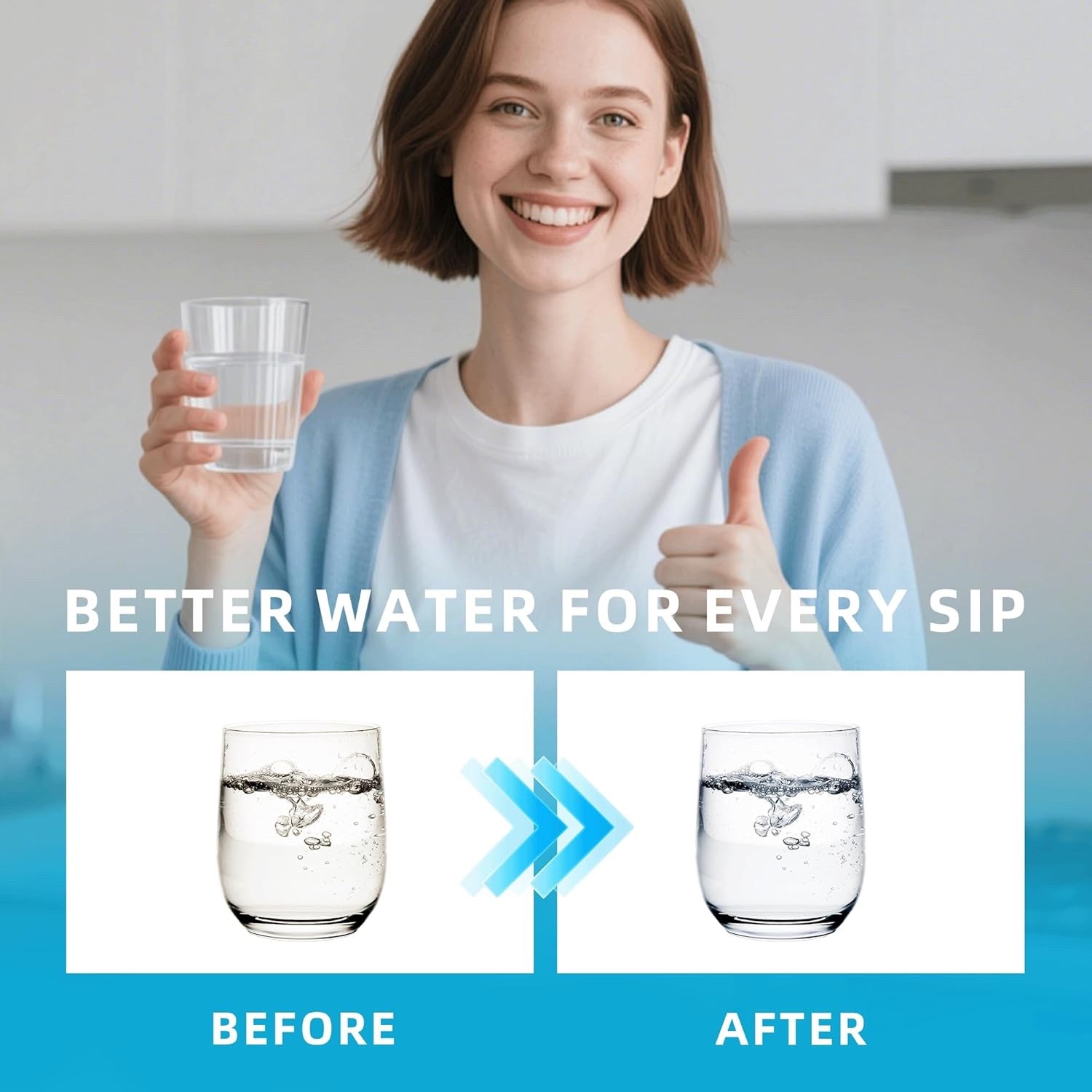 RWF4700AC Water Filter Fit for LT1000P, ADQ747935, LMXS28626D, LT1000PC 3PACK
