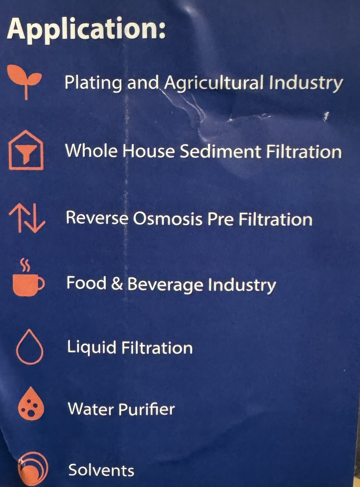 Aquaboon 1 Pleated Sediment Water Filter Cartridge 10″x2.5″ Standard Size