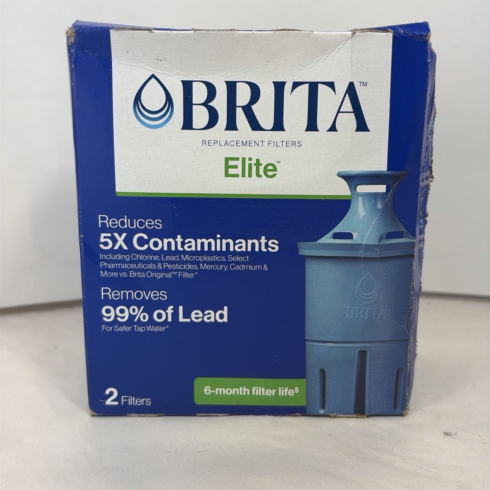 Brita Elite Replacement Filters for Brita Pitchers and Dispensers 2-Pack