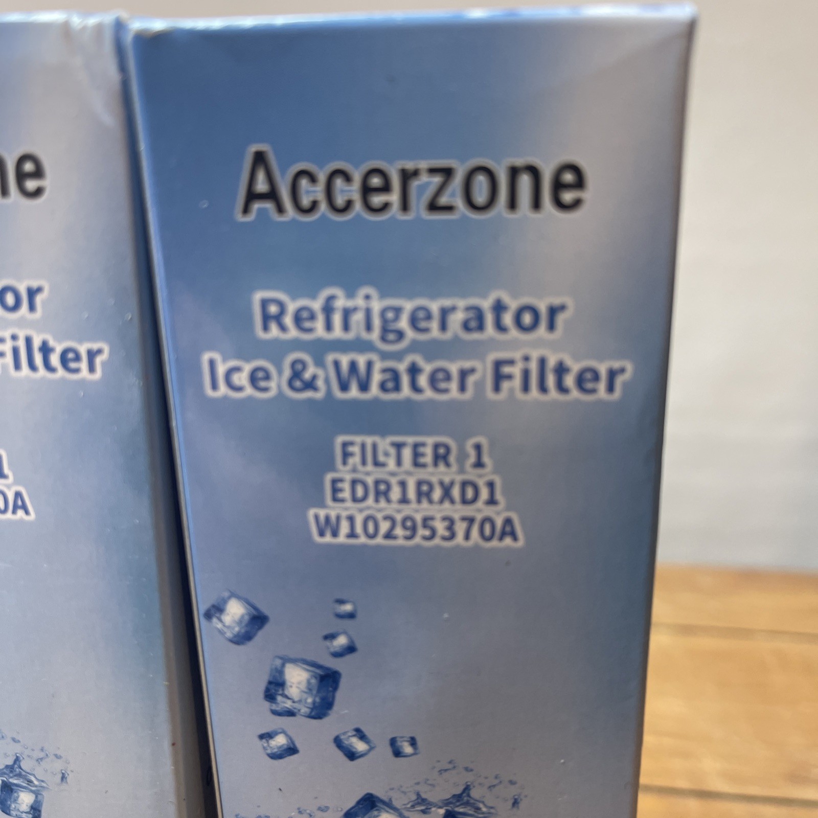 Accerzone Ice and Water Refrigerator Filter 1, EDR1RXD1 W10295370A 3-Pack