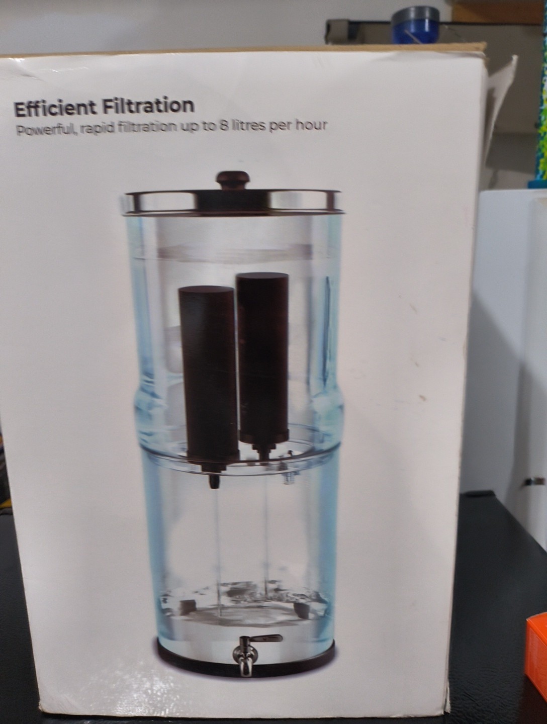 Phoenix Gravity Counter Stainless Steel Gravity Water Filter System 1.5 Gallon