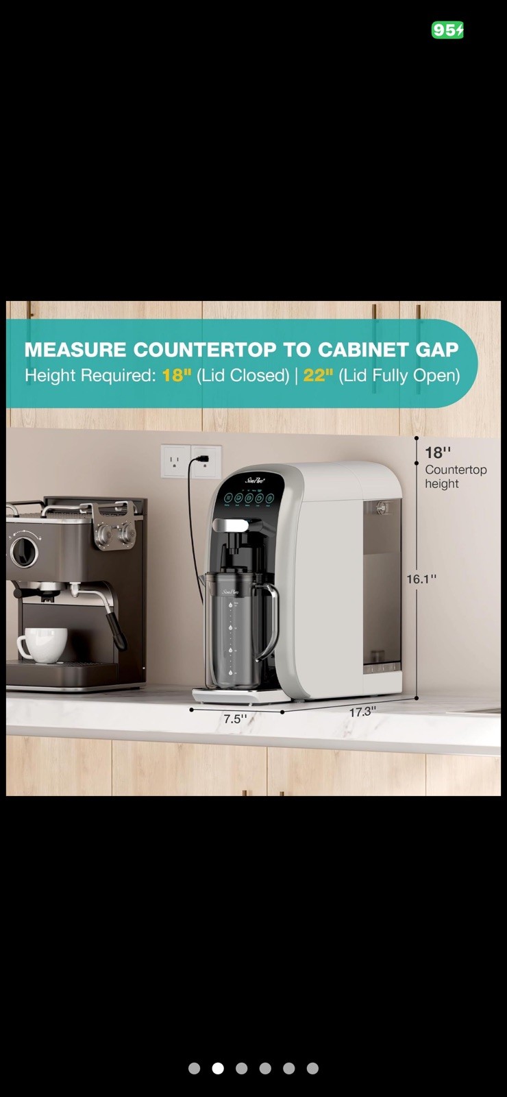 Y7T-A Countertop Reverse Osmosis Water Filter, NSF/ANSI 58 Certified, 5 Stage RO