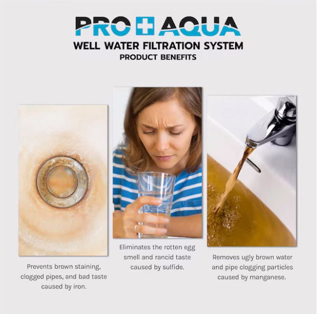 PRO+AQUA PRO-WELL Whole House Well Water Filter System 10 GPM Single Stage SALE