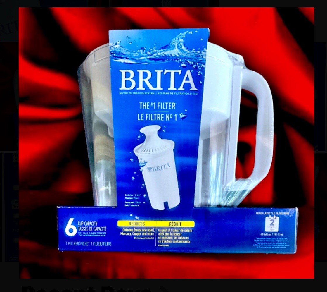 BRITA water Filter 6 Cup Pitcher W 1 Filter and 6 Extra Filters BUNDLE DEAL