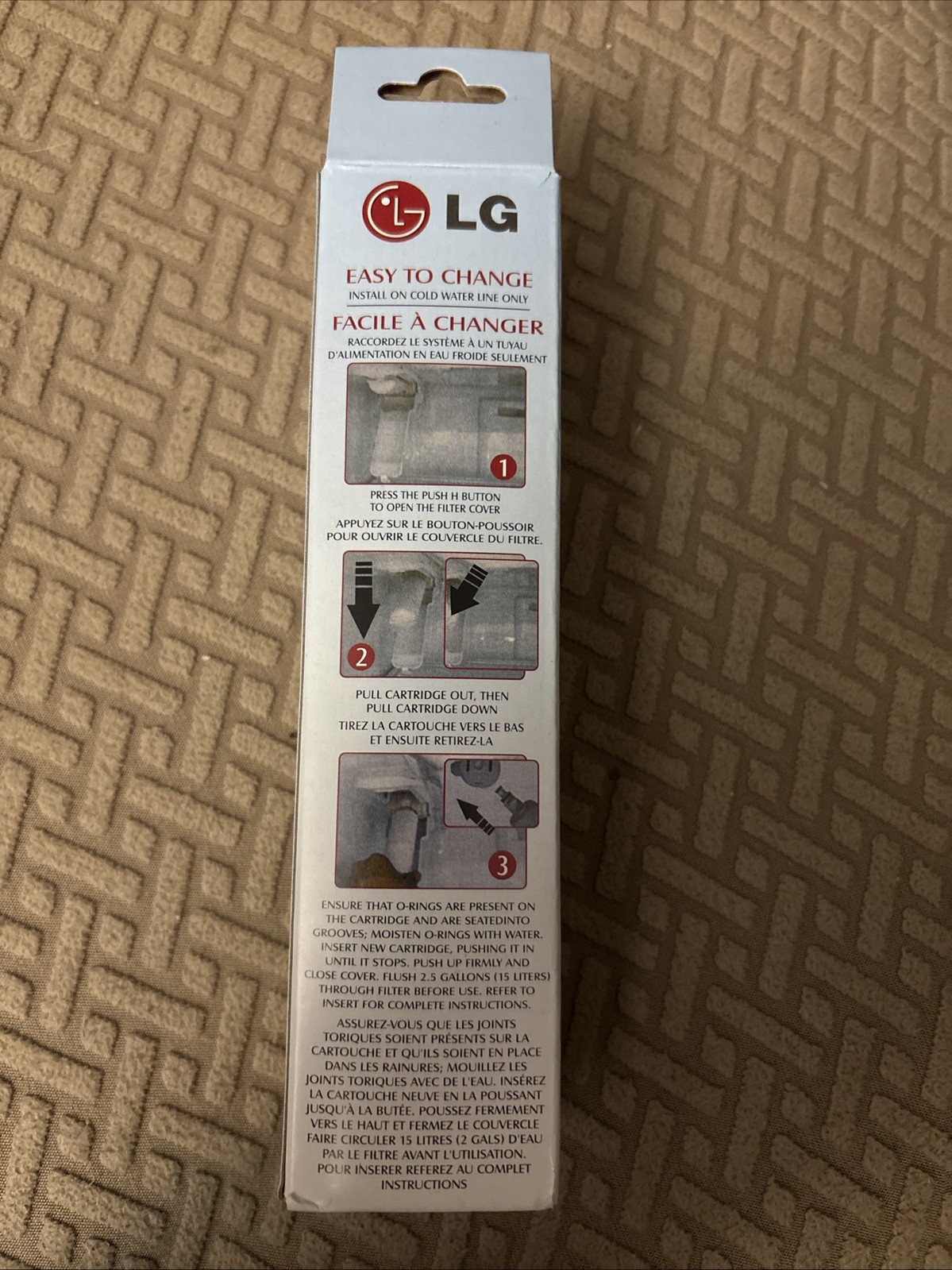 New Sealed LG LT700P Refrigerator Replacement Water Filter ADQ36006101