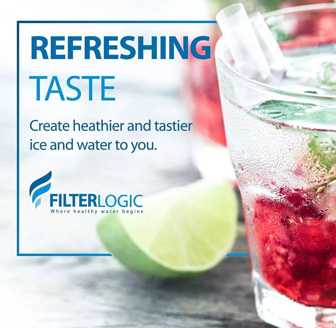 FilterLogic ADQ73613401 Refrigerator 2 Water Filter Replacements for LG® LT800P®