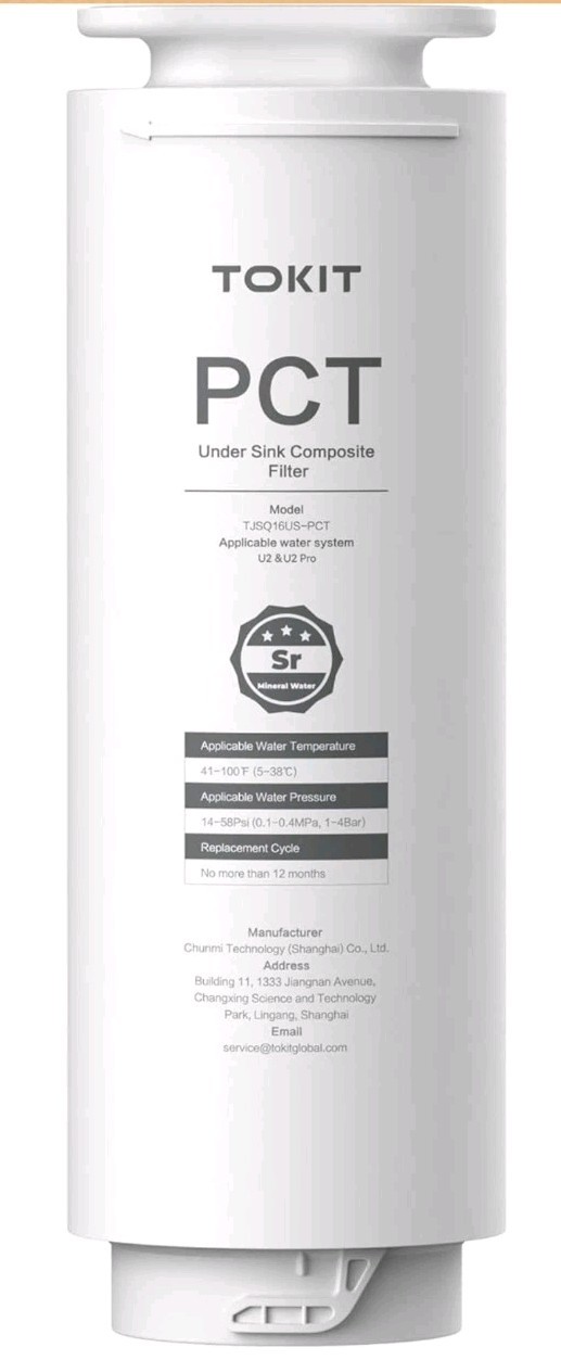 TOKIT PCT Replacement Filter for U2&U2 Pro, NSF/ANSI 58 Certified, Reduce…